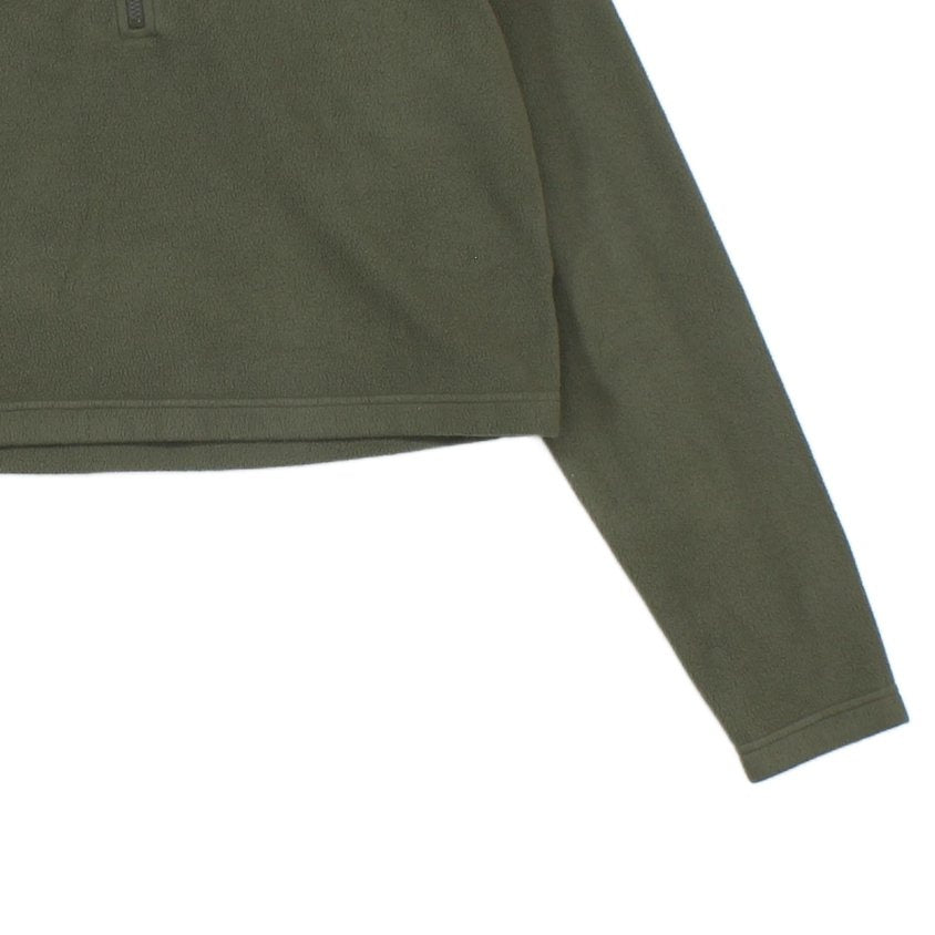Womens 1/4 Zip Fleece Outdoor Cropped