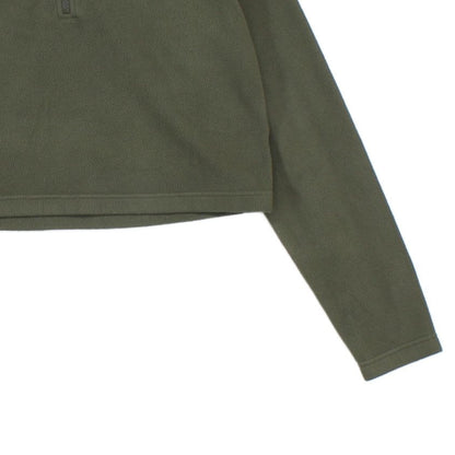 Womens 1/4 Zip Fleece Outdoor Cropped