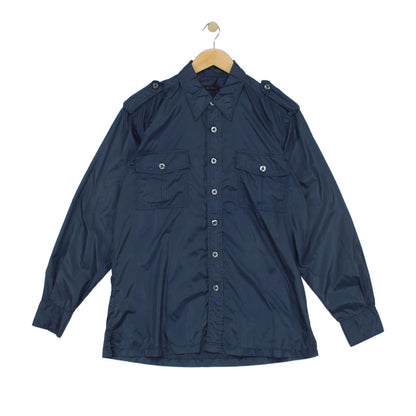 Mens Military Shirt Button Up Long Sleeve