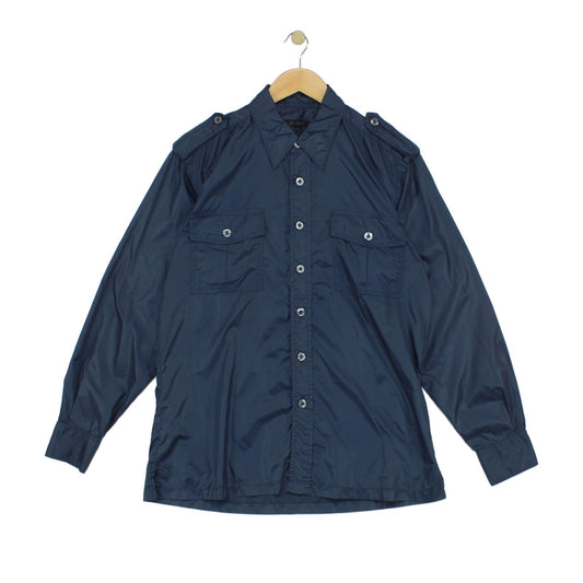 Mens Military Shirt Button Up Long Sleeve