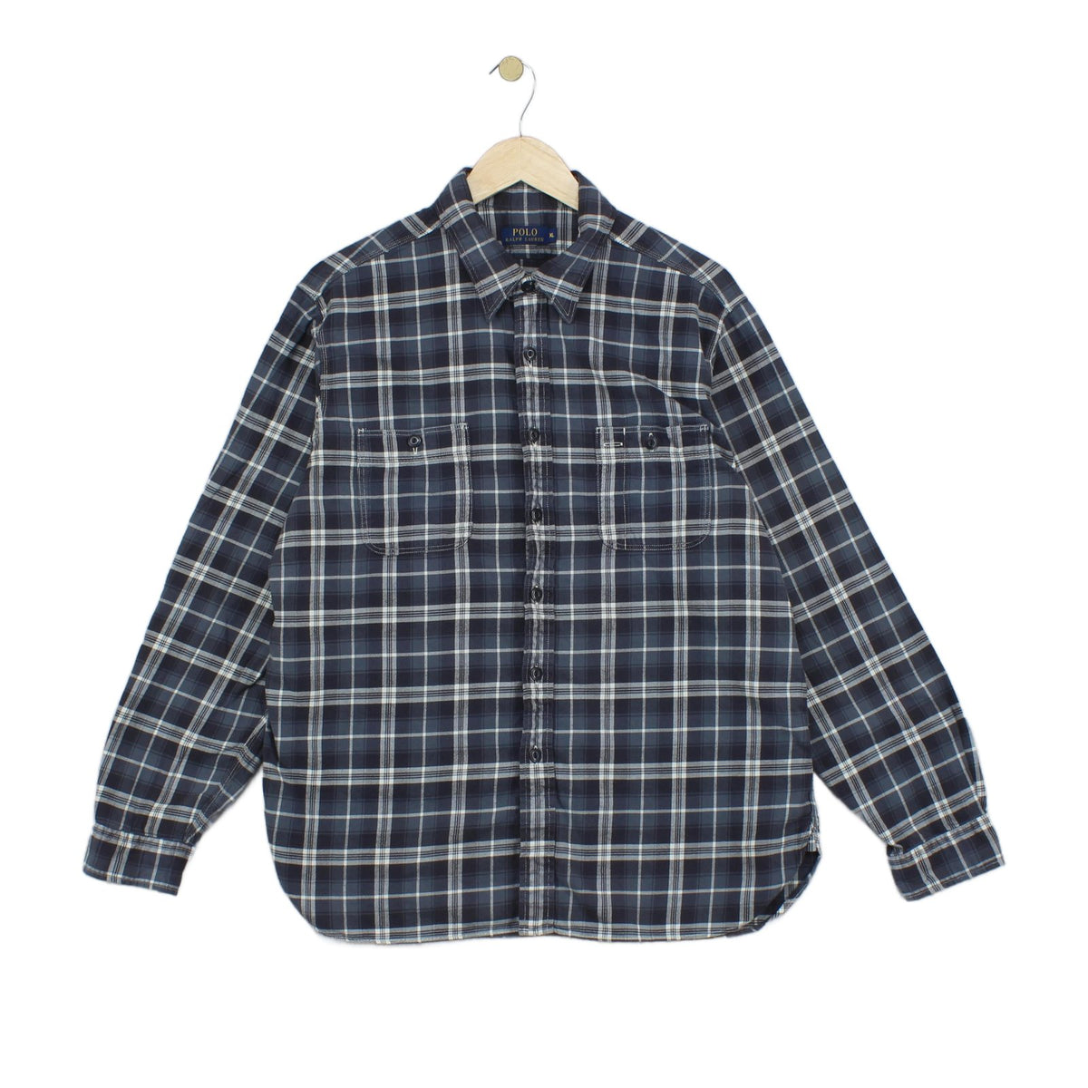 Mens Plaid Shirt Button Up Long Sleeve