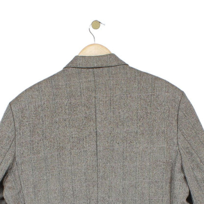 Mens Tweed Blazer Uk Made Notch Lapel Wool