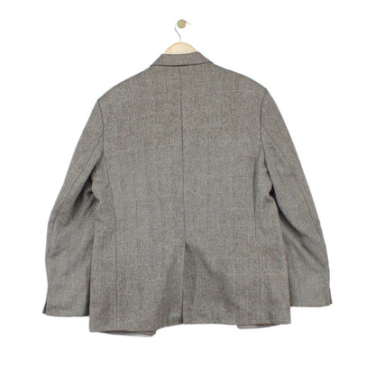 Mens Tweed Blazer Uk Made Notch Lapel Wool