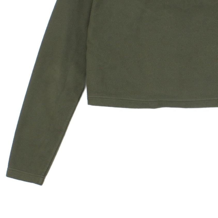 Womens 1/4 Zip Fleece Outdoor Cropped
