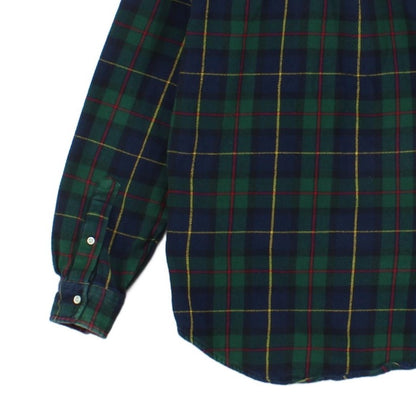 Mens Plaid Shirt Custom Fit Button Down Long Sleeve