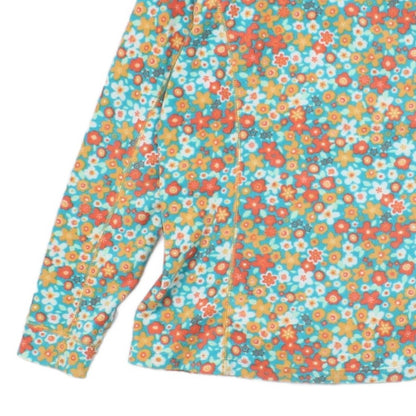 Womens Fleece Jacket Floral Pattern Full Zip