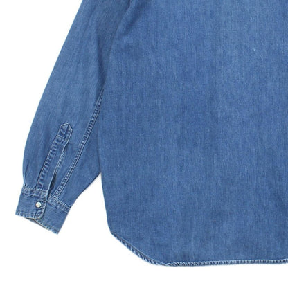 Mens Denim Shirt Made In Portugal Western Snap