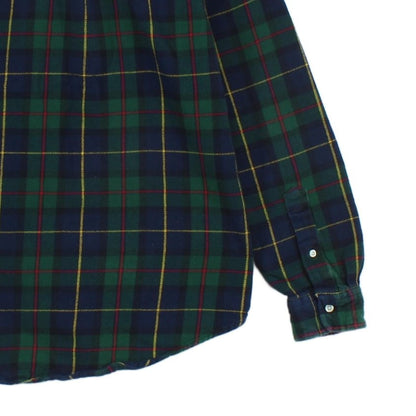 Mens Plaid Shirt Custom Fit Button Down Long Sleeve
