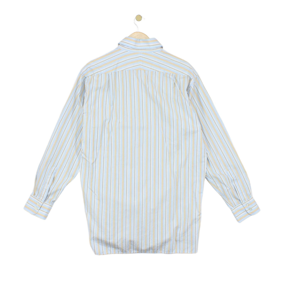 Mens Striped Shirt Button Up Cotton