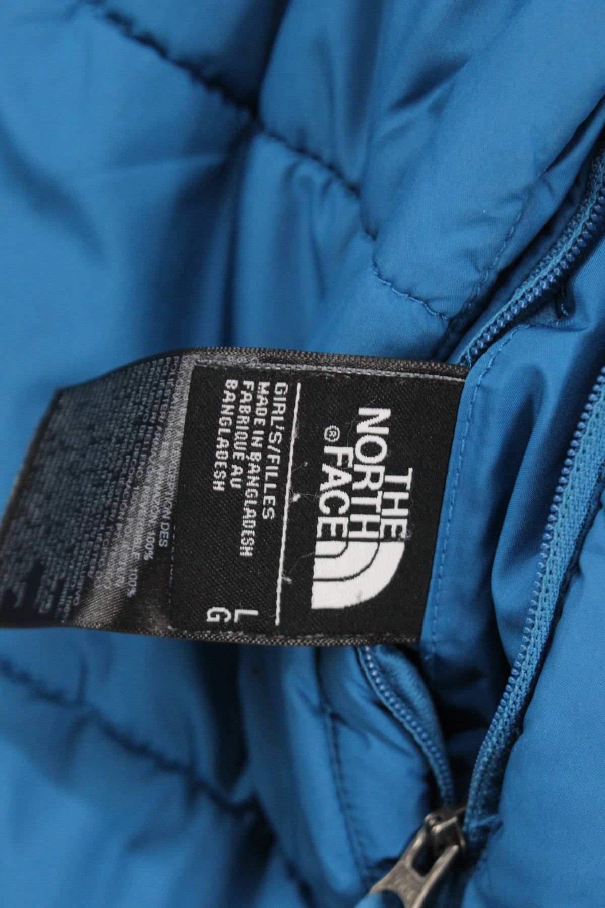 Girls Quilted Jacket Hooded Full Zip Reversible