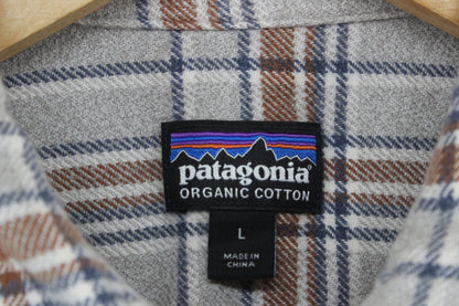 Mens Check Flannel Shirt Long Sleeve Outdoor