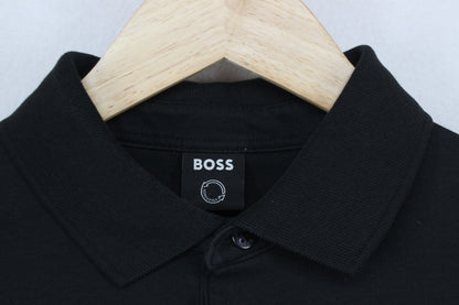 Mens Polo Shirt Stretch Long Sleeve Classic