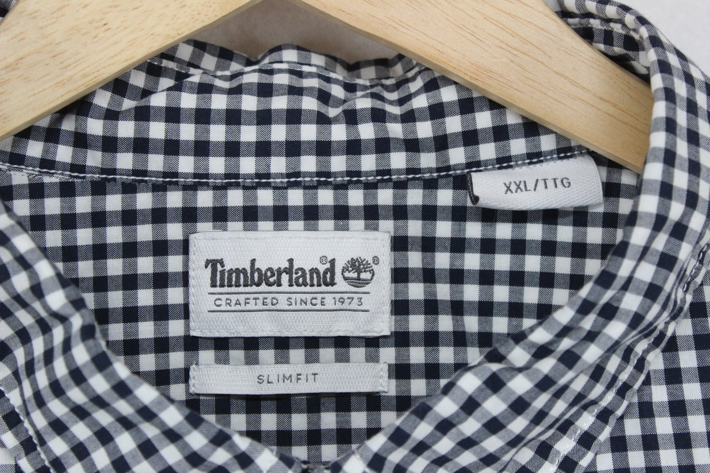 Mens Check Shirt Slim Fit Long Sleeve Button Down