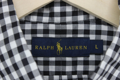 Mens Check Shirt Long Sleeve Button Up