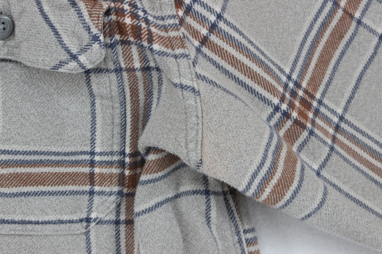 Mens Check Flannel Shirt Long Sleeve Outdoor