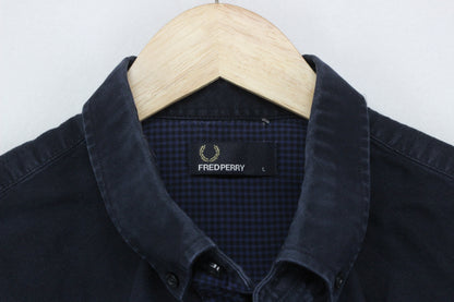 Mens Oxford Shirt Long Sleeve Collared Logo