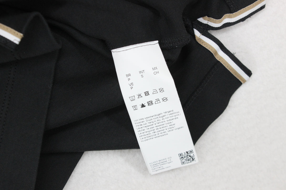 Mens Polo Shirt Stretch Long Sleeve Classic