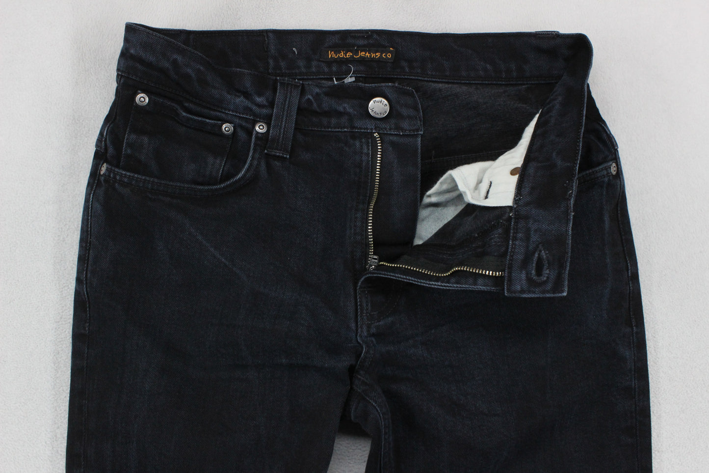 Mens Thin Finn Jeans Slim Dark Wash