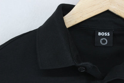 Mens Polo Shirt Stretch Long Sleeve Classic