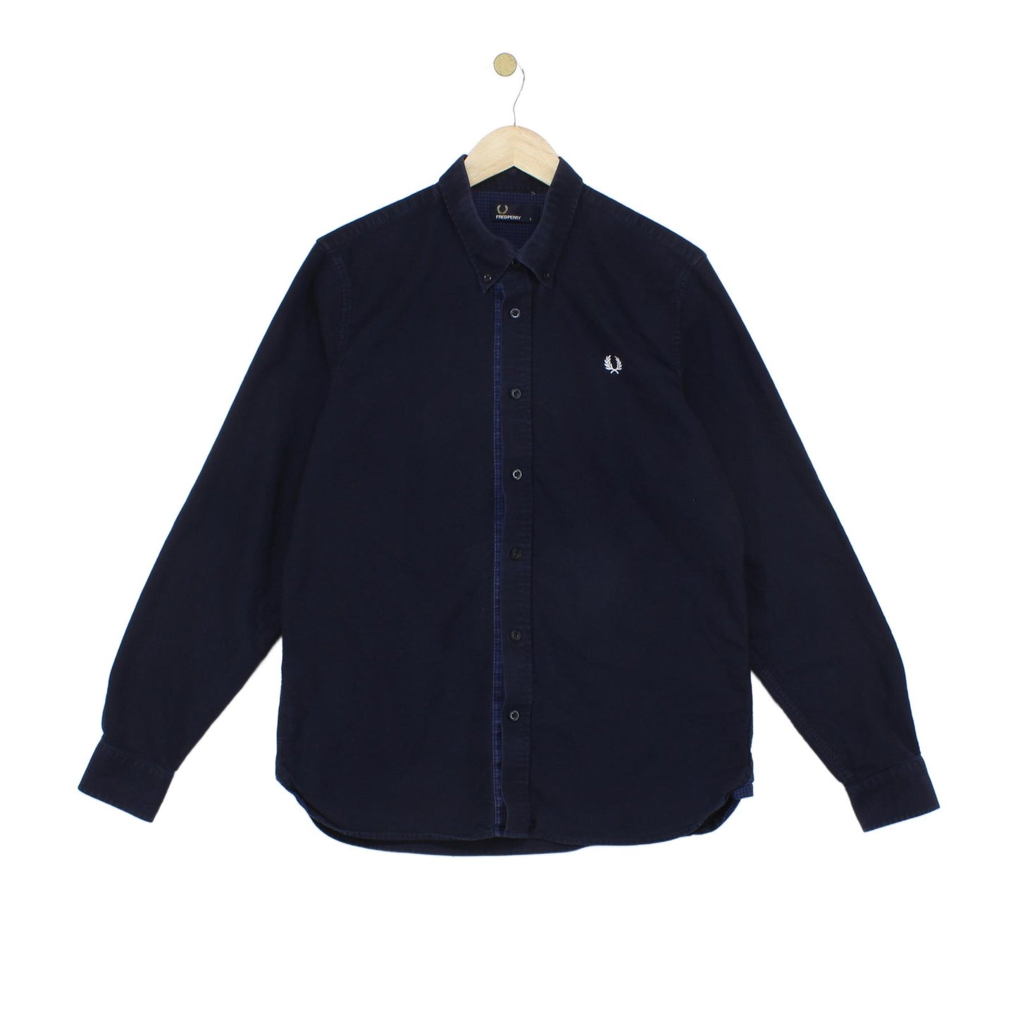 Mens Oxford Shirt Long Sleeve Collared Logo