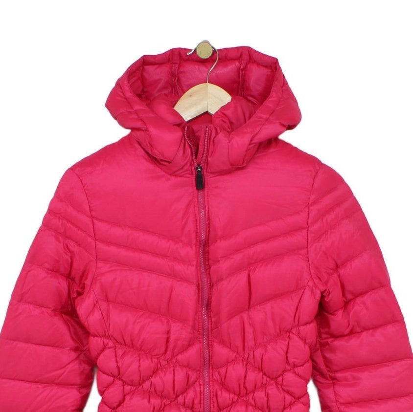 Womens Quilted Coat Down Puffer Hooded Full Zip