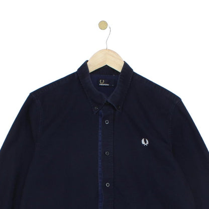 Mens Oxford Shirt Long Sleeve Collared Logo