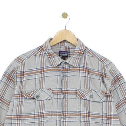 Mens Check Flannel Shirt Long Sleeve Outdoor