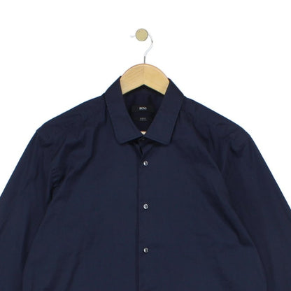 Mens Shirt Slim Fit Button Up Stretch