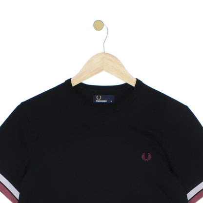 Mens T-Shirt Short Sleeve Crew Neck Embroidered