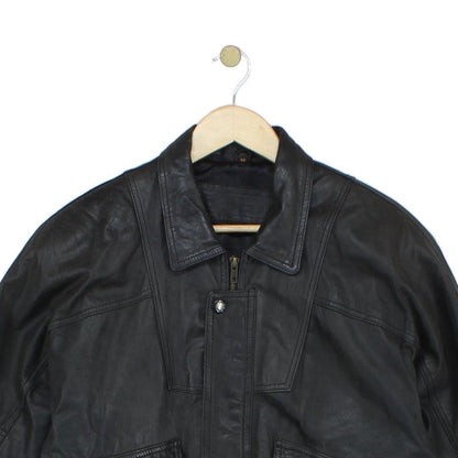 Mens Leather Jacket Lined Biker
