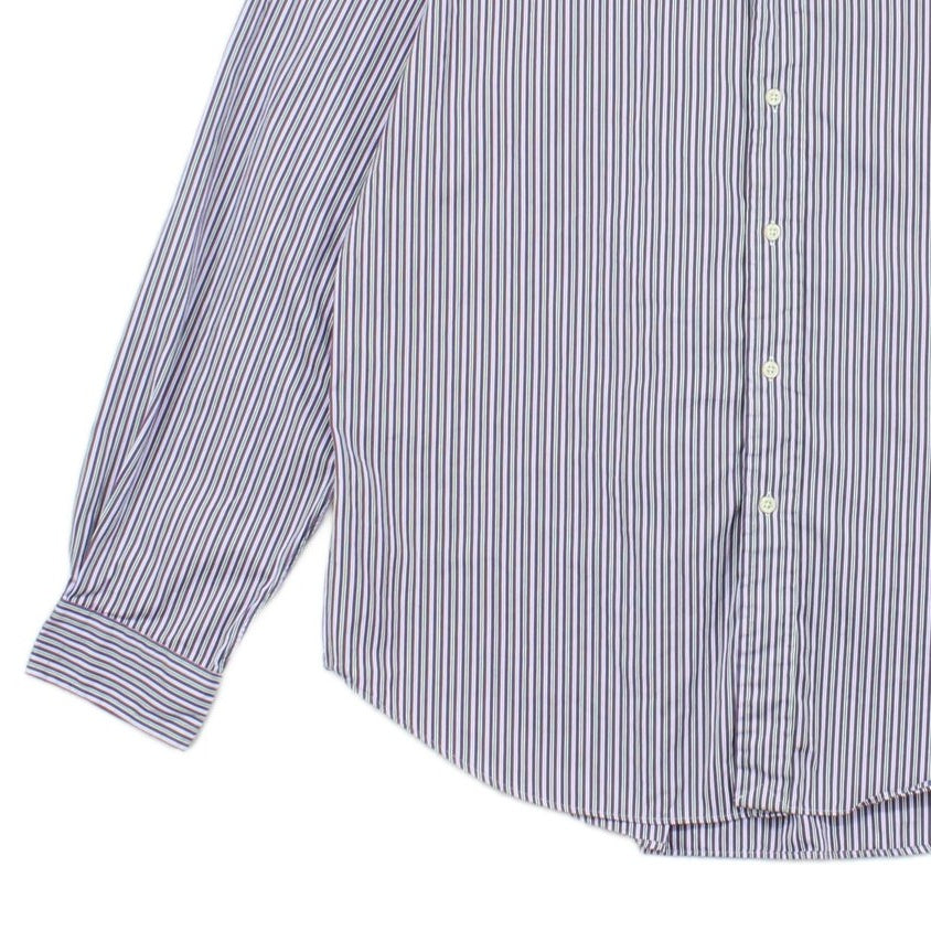 Mens Striped Shirt Classic Fit Long Sleeve