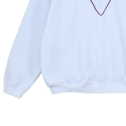 Mens Oversized Sweatshirt Pullover 1/4 Zip