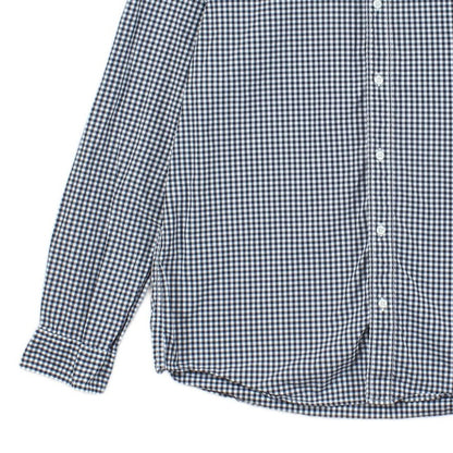 Mens Check Shirt Slim Fit Long Sleeve Button Down