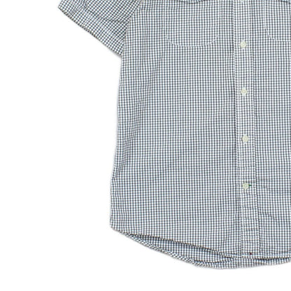 Mens Shirt Slim Fit Short Sleeve Check