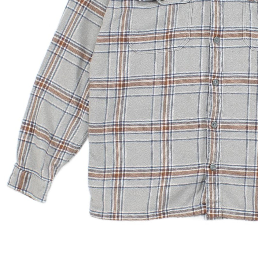 Mens Check Flannel Shirt Long Sleeve Outdoor