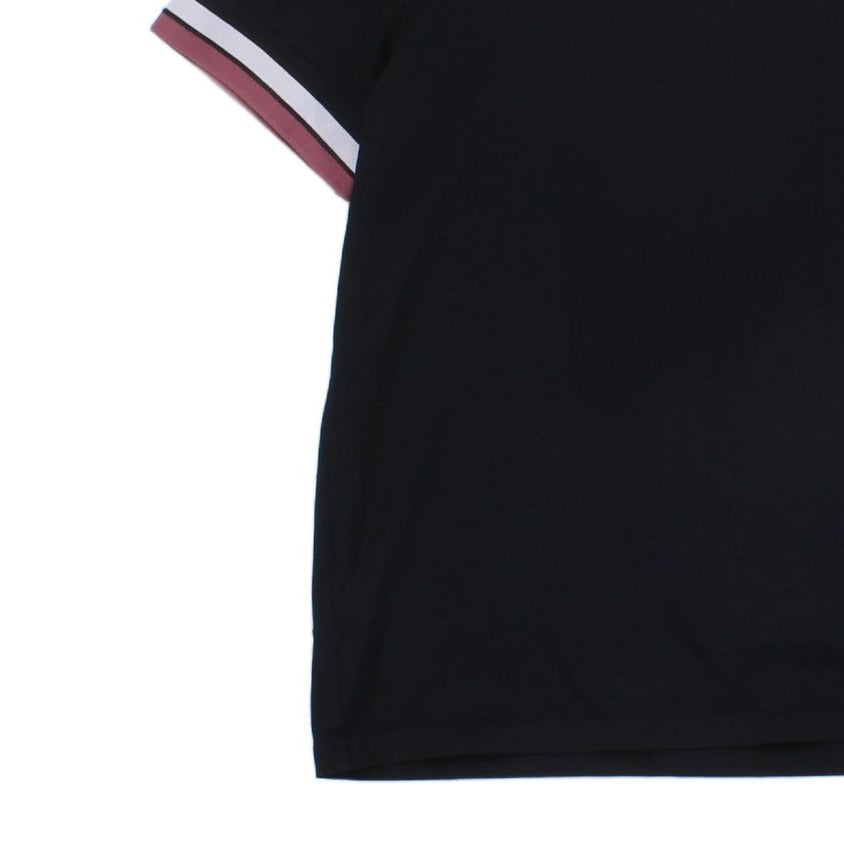 Mens T-Shirt Short Sleeve Crew Neck Embroidered