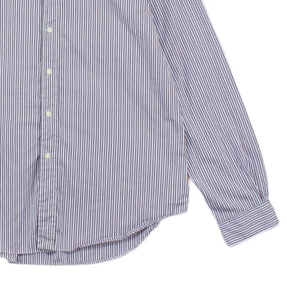 Mens Striped Shirt Classic Fit Long Sleeve
