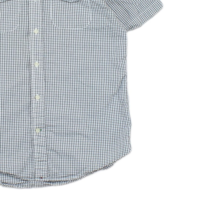 Mens Shirt Slim Fit Short Sleeve Check