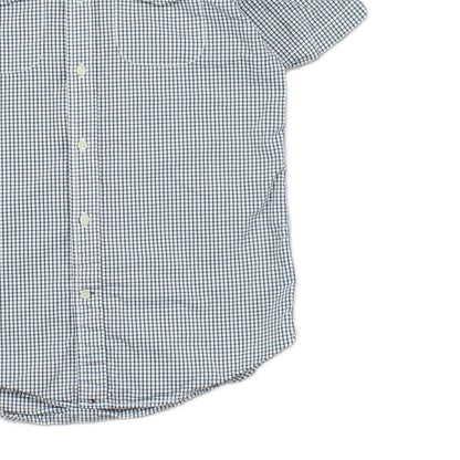 Mens Shirt Slim Fit Short Sleeve Check