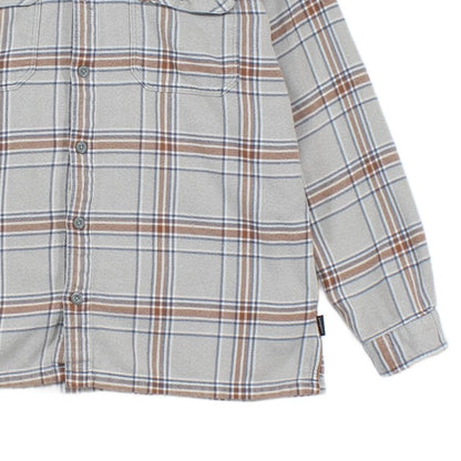 Mens Check Flannel Shirt Long Sleeve Outdoor