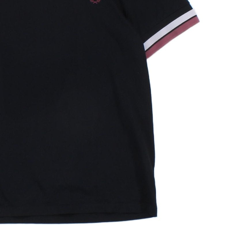 Mens T-Shirt Short Sleeve Crew Neck Embroidered