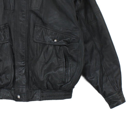 Mens Leather Jacket Lined Biker
