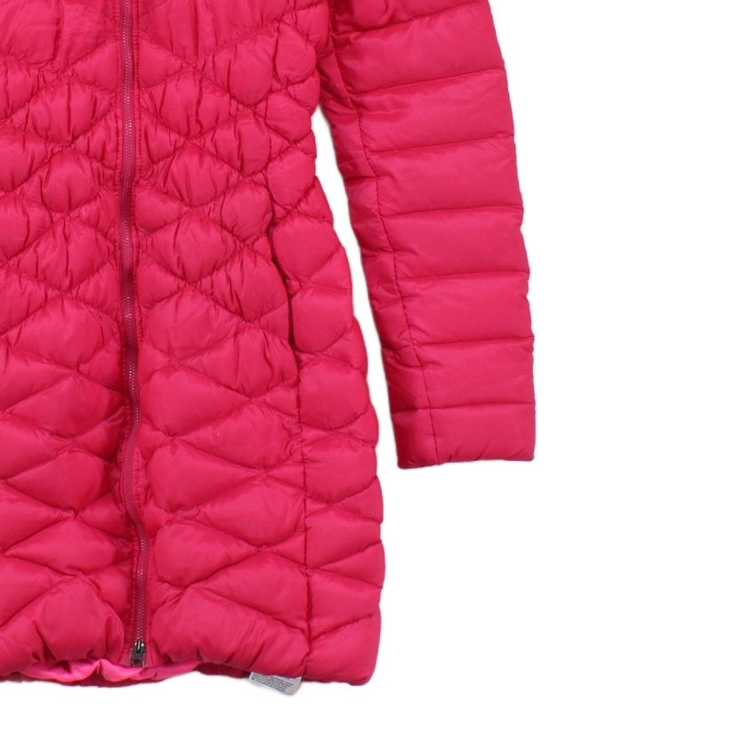 Womens Quilted Coat Down Puffer Hooded Full Zip