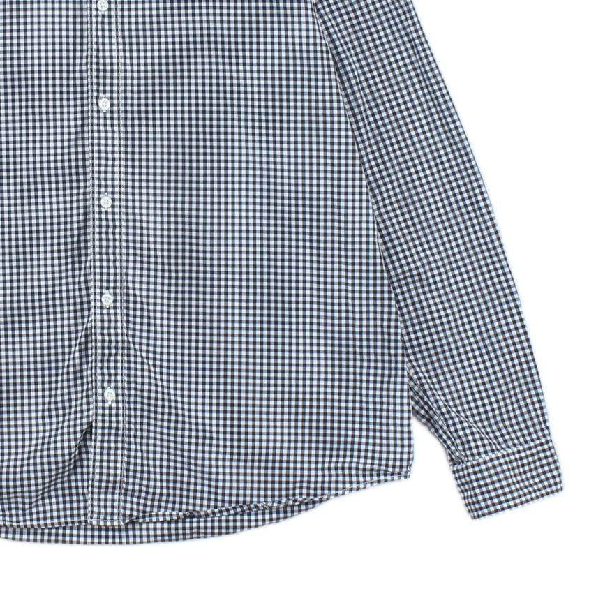 Mens Check Shirt Slim Fit Long Sleeve Button Down