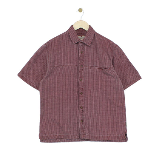 Mens Shirt  Casual Short Sleeve Check