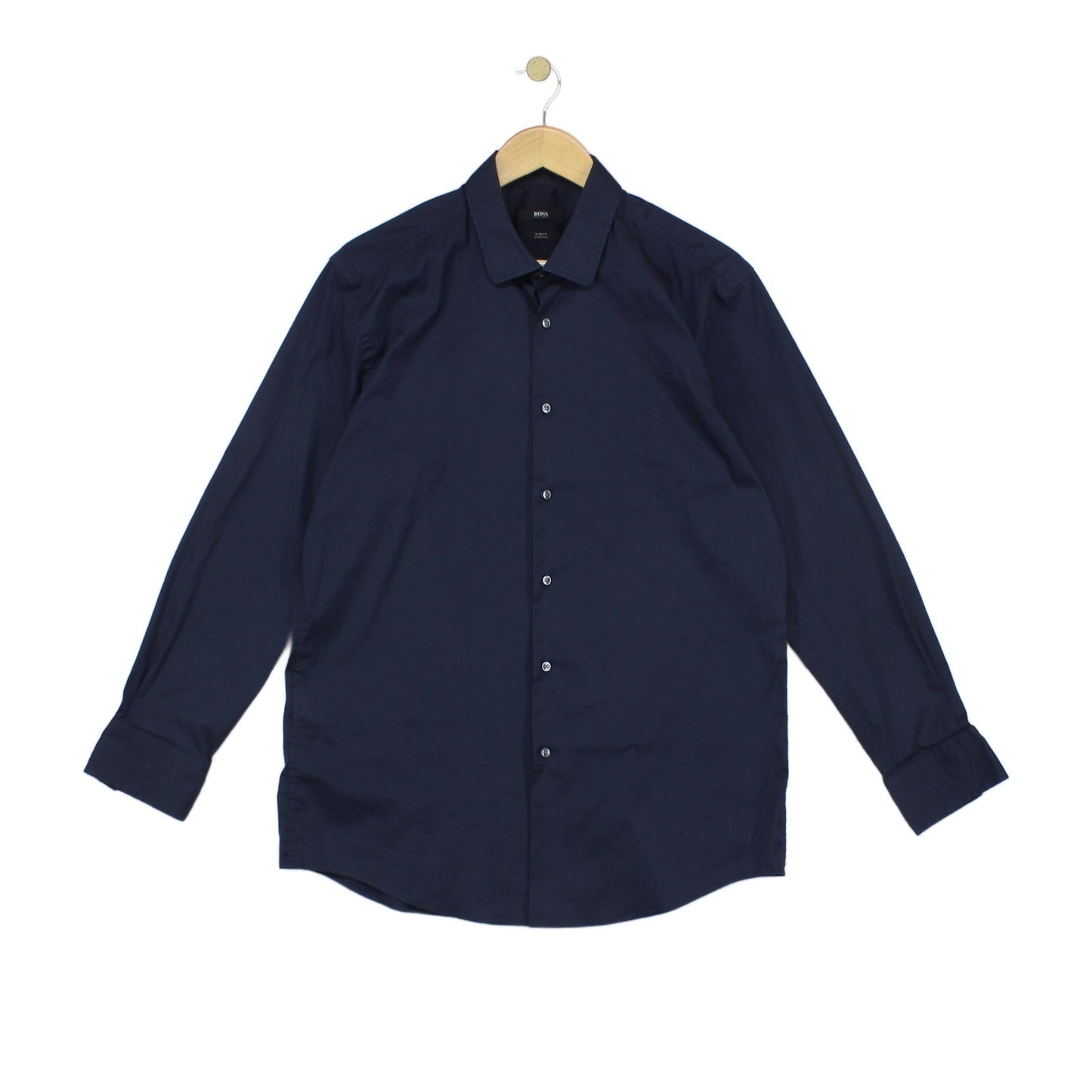 Mens Shirt Slim Fit Button Up Stretch