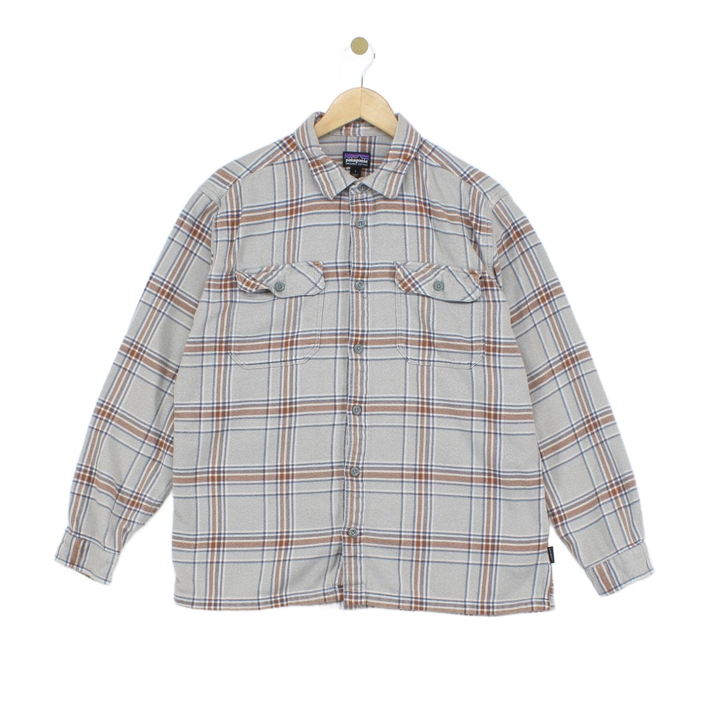 Mens Check Flannel Shirt Long Sleeve Outdoor