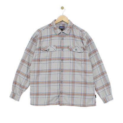 Mens Check Flannel Shirt Long Sleeve Outdoor