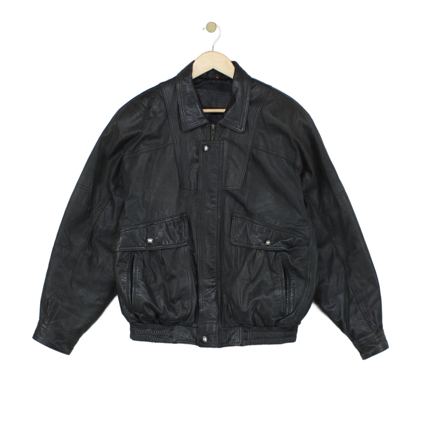 Mens Leather Jacket Lined Biker