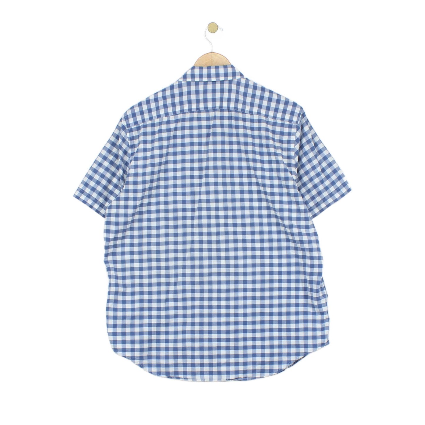 Mens Check Shirt Short Sleeve Summer